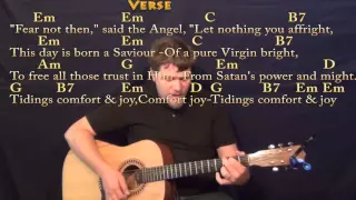 God Rest Ye Merry Gentlemen (CHRISTMAS) Strum Guitar Cover Lesson in Em with Chords/Lyrics