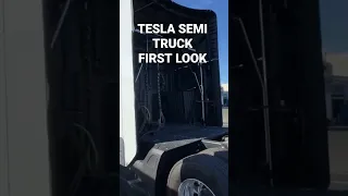 TESLA SEMI TRUCK SHORT FIRST LOOK FROM CLOSE