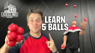 How To Juggle 5 Balls! *Juggling Tutorial*