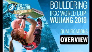 IFSC World Cup Wujiang 2019 || Boulder qualifications highlights