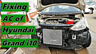 Fixing AC of Hyundai Grand i10 | Cooling Coil & Condenser Replaced