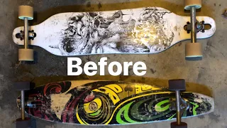 (Time lapse) Custom LongBoard Restoration