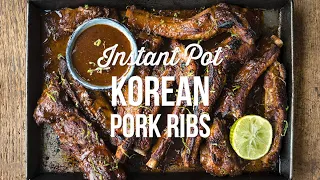 Korean Ribs In your Instant Pot | Supergolden Bakes