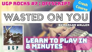 How to Play 'Wasted on You' by Morgan Wallen  on Guitar. Easy Tutorial, Chords: Bm, G, D, A, A#Dim