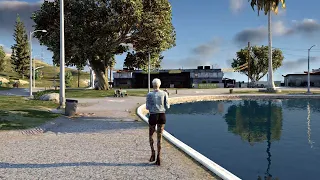 GTA V Walking Tours - Mirror Park | 4K Ultra - Natural Vision Evolved Graphic Mod