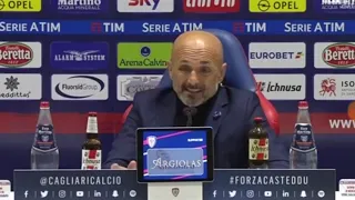 CONFERENZA SPALLETTI NERVOSO É INUTILE CHE FAI COSI CON LA TESTA...CAGLIARI  vs INTER 2 - 1