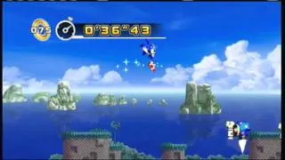 Sonic 4 Episode 1: Splash Hill Zone Act 1 in less than 1 minute