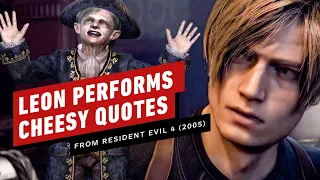 Leon Actor Reads Cheesy Resident Evil 4 Quotes