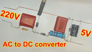 Convert 220V power to 5V @TN_Electronic