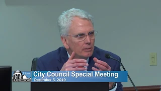 City Council Special Meeting on MED transaction - December 5, 2019