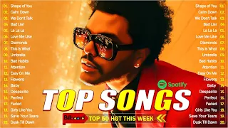 The Weeknd, Bruno Mars, Dua Lipa, Adele, Maroon 5, Rihanna, Ed Sheeran - Billboard Top 50 This Week