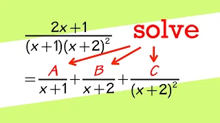 how to solve partial fractions