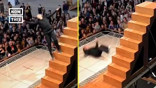 Dancer Captivates Audience With ‘Staircase’ Routine