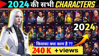 FreeFire All Characters New Ability 2023 Full Details| AR ROWDY 99 ✓