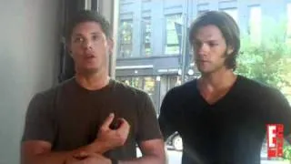 Supernatural on Set - Jensen & Jared E! Online Interview - P.3