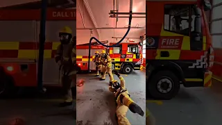 Firefighters funny dance 🤣 | #shorts #shortsfeed