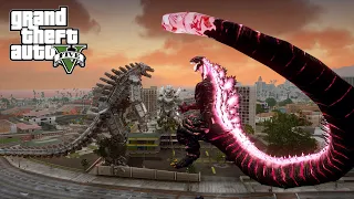 Shin Godzilla vs Mechagodzilla and Mechagodzilla Kiryu - GTA V Mods