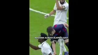 Gavi revenge on Benzema when he slapp him #shorts