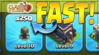 MAX WALLS FAST!!  DAY IN THE LIFE OF A TOWN HALL 9