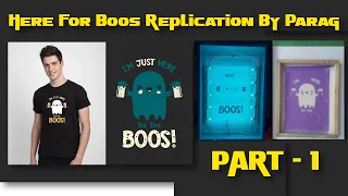 Bewakoof - Here For Boos T-shirt Replication By Parag | Part -1 Screen Making | Call- 7249007979