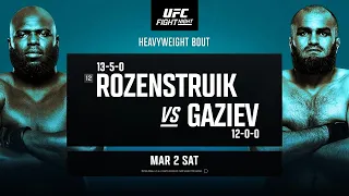 UFC FIGHT NIGHT: ROZENSTRUIK VS GAZIEV FULL CARD PREDICTIONS | BREAKDOWN #233