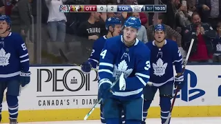 Auston Matthews 26th Goal of the Season! 2/10/2018 (Ottawa Senators at Toronto Maple Leafs)