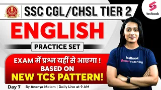 SSC CGL/CHSL Tier 2 English 2023 | Practice Paper -7 | SSC CGL/CHSL Mains English By Ananya  Ma'am