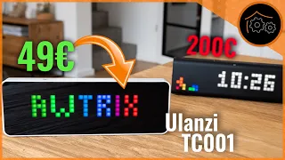 Günstige Pixel-Uhr - viele Möglichkeiten dank Open-Source Awtrix Firmware! Ulanzi TC001