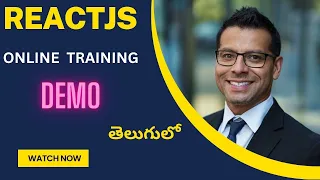 ReactJS online Live demo in Telugu by Dinesh Reddy 9059868766 24th Apr 2024 batch02 9 30AM