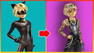 Miraculous Cat noir and Ladybug Glow Up Into Bad Boy - Miraculous Cartoon Art