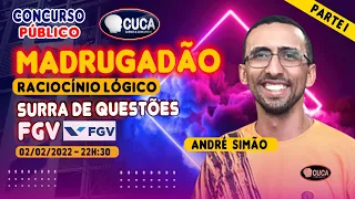 RACIOCÍNIO LÓGICO MATEMÁTICO - SURRA DE QUESTÕES FGV -PARTE 1 - PROF. ANDRÉ SIMÃO