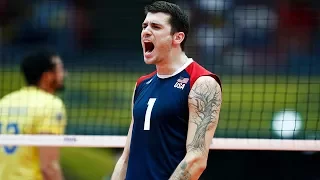 Top 10 Best Volleyball Attacks by Matt Anderson | Champions Cup 2017