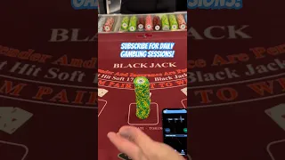 $500 CHALLENGE! ⏰#blackjack  #casino #gambling