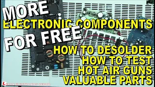 More Electronic Components for FREE. How To Desolder And Salvage Components