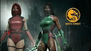 Mortal Kombat 11 Мортал Комбат 11 Джейд Классичиский скин против Скарлет