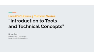 [Live2D Tutorial] Introduction to Tools and Technical Concepts Ep.01: Download, Install, and Launch