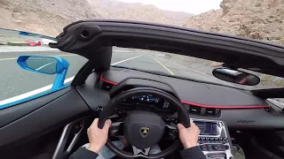 Lamborghini Aventador S Roadster - POV Mountain Drive