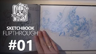 sketchbook flipthrough #1  ,SCHMOEDRAWS #5