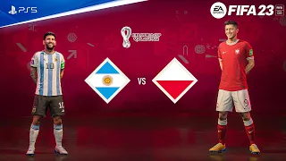 FIFA 23 - Argentina vs Poland - World Cup 2022 Qatar Group Stage | PS5™ [4K60fps]