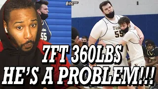 7 FOOT 360 POUND CONNOR WILLIAMS HIGHLIGHTS | REACTION!!!