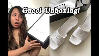 Gucci Unboxing: NEW RUBBER SLIDE HEELED SANDALS