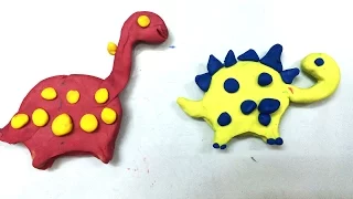 Clay art for kids | How to make clay a dinosaur for kids | Play doh dinosaurs | Art for kids