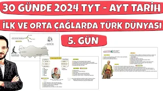 30 GÜNDE YKS TARİH KAMPI (TYT AYT) 5. Gün İlk ve Orta Çağlarda Türk Dünyası 2 #ykstarih #tyttarih