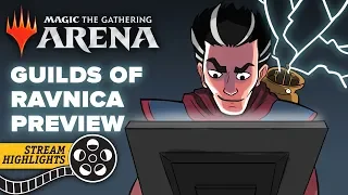 Enter the Arena (#Sponsored MTG Arena Guilds of Ravnica Preview, Standard) – Stream Highlights