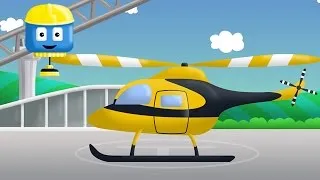 Elicopter - Tom & Matt camionul de constructii | desene de constructii pentru copii