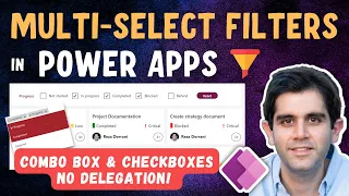Multi Select Filters in Power Apps with Combo box, Checkboxes & No Delegation❗