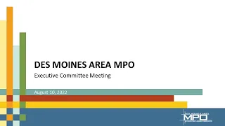 MPO Executive Committee   August 2022