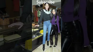 Kourtney and Kendall's height difference #shortsvideo #fashion #explore #supermodel #model