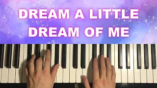 How To Play - Dream A Little Dream Of Me (Piano Tutorial Lesson)
