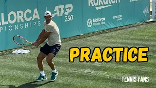 Rafael Nadal practice on grass | 17th June 2022